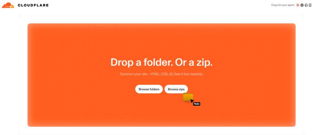 Featured image for Cloudflare Drop直接发布静态网页